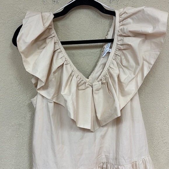 English Factory RUFFLED LACE CONTRAST MIDI DRESS size M - Picture 5 of 8